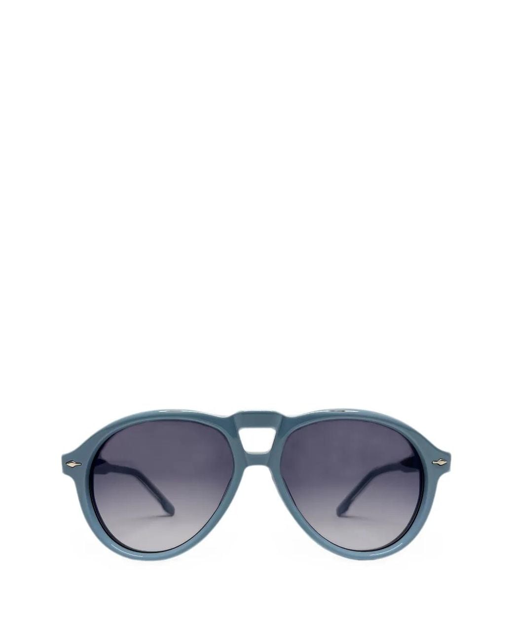 Jacques Marie Mage Blue Valkyrie Pilot-Frame Sunglasses