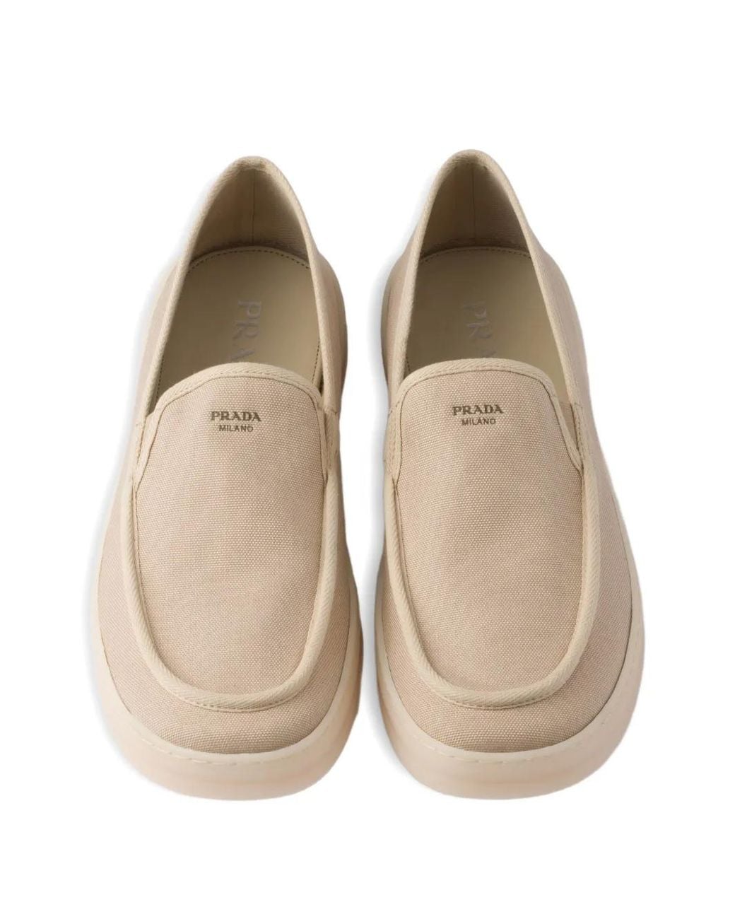 Prada Multicolor Fabric Loafers for men