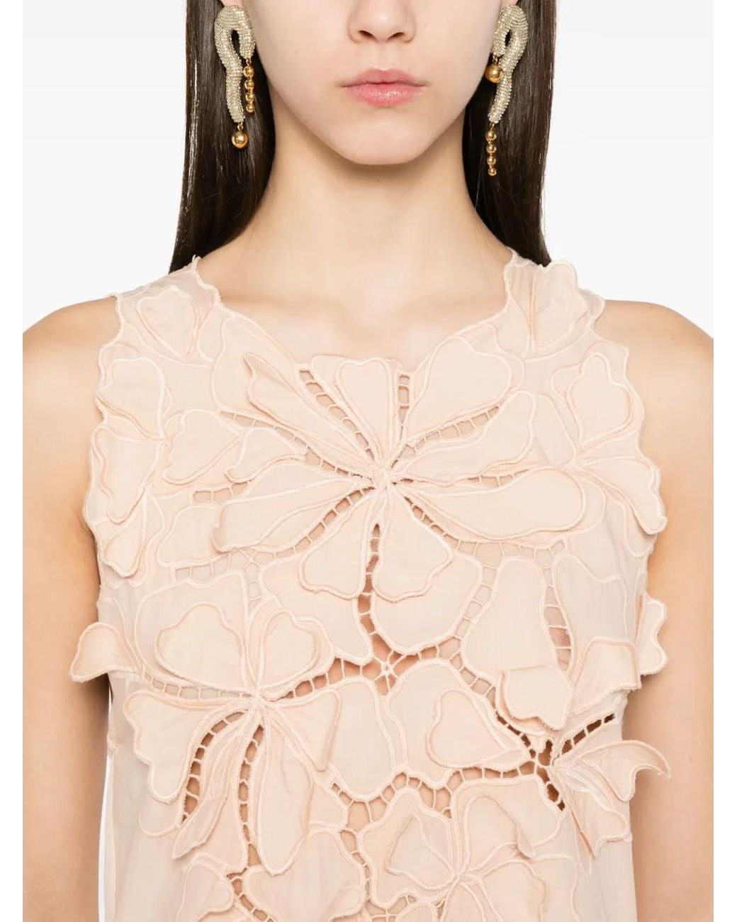 Forte_forte White Floral-Appliqué Maxi Dress