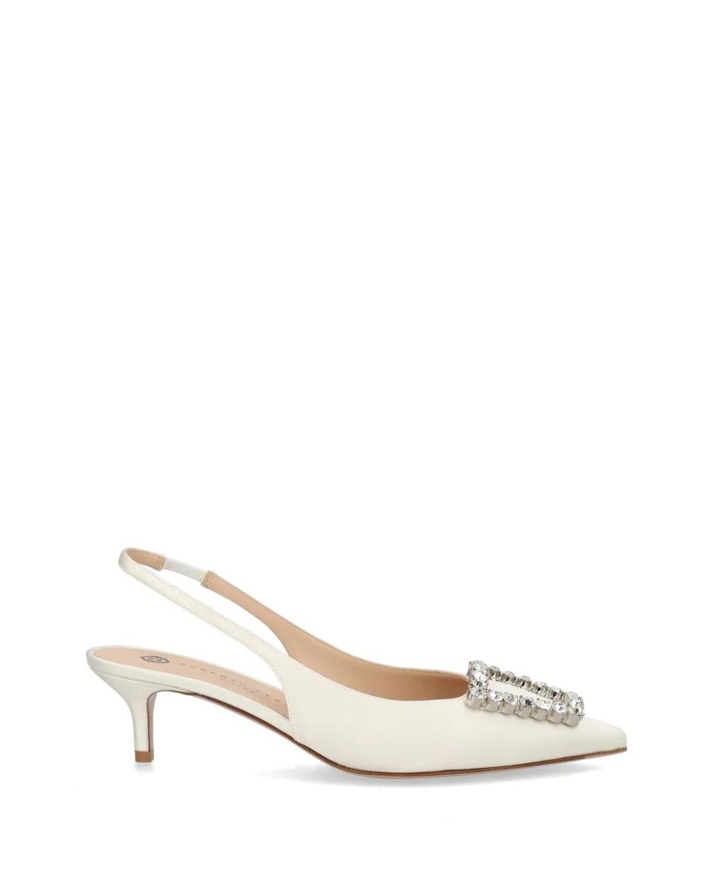 Roberto Festa Natural Crystal-Embellished Pumps