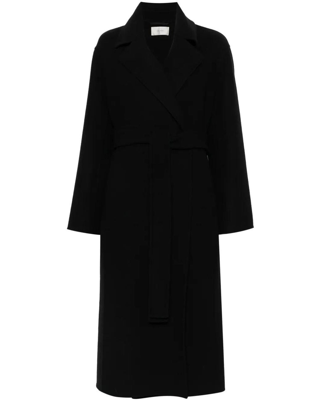 The Row Black Malika Wool And Cashmere Coat