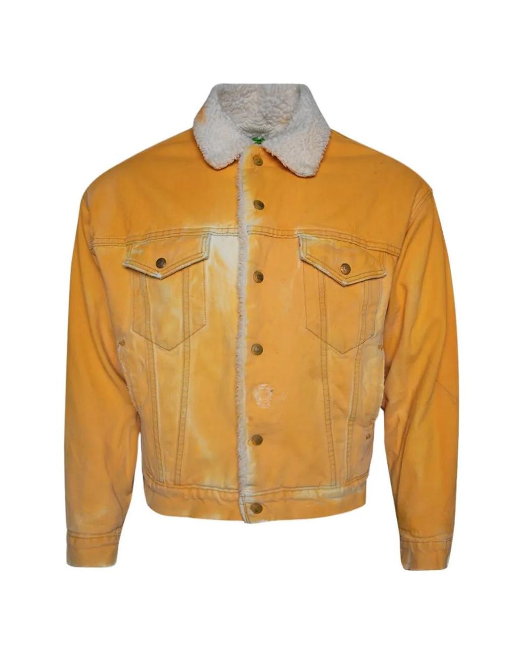 NOTSONORMAL Orange Button-Fastening Jacket for men