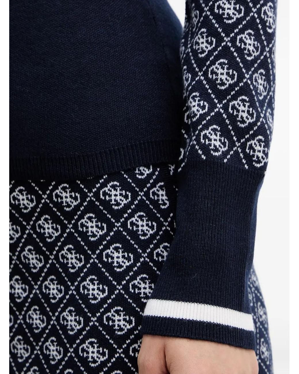 Jersey Estampado De Manga Larga Guess de color Blue