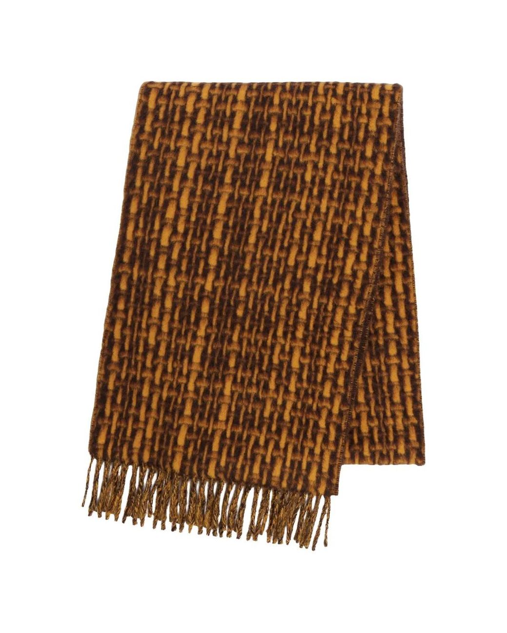Sciarpa Con Frange di Sandro in Brown da Uomo