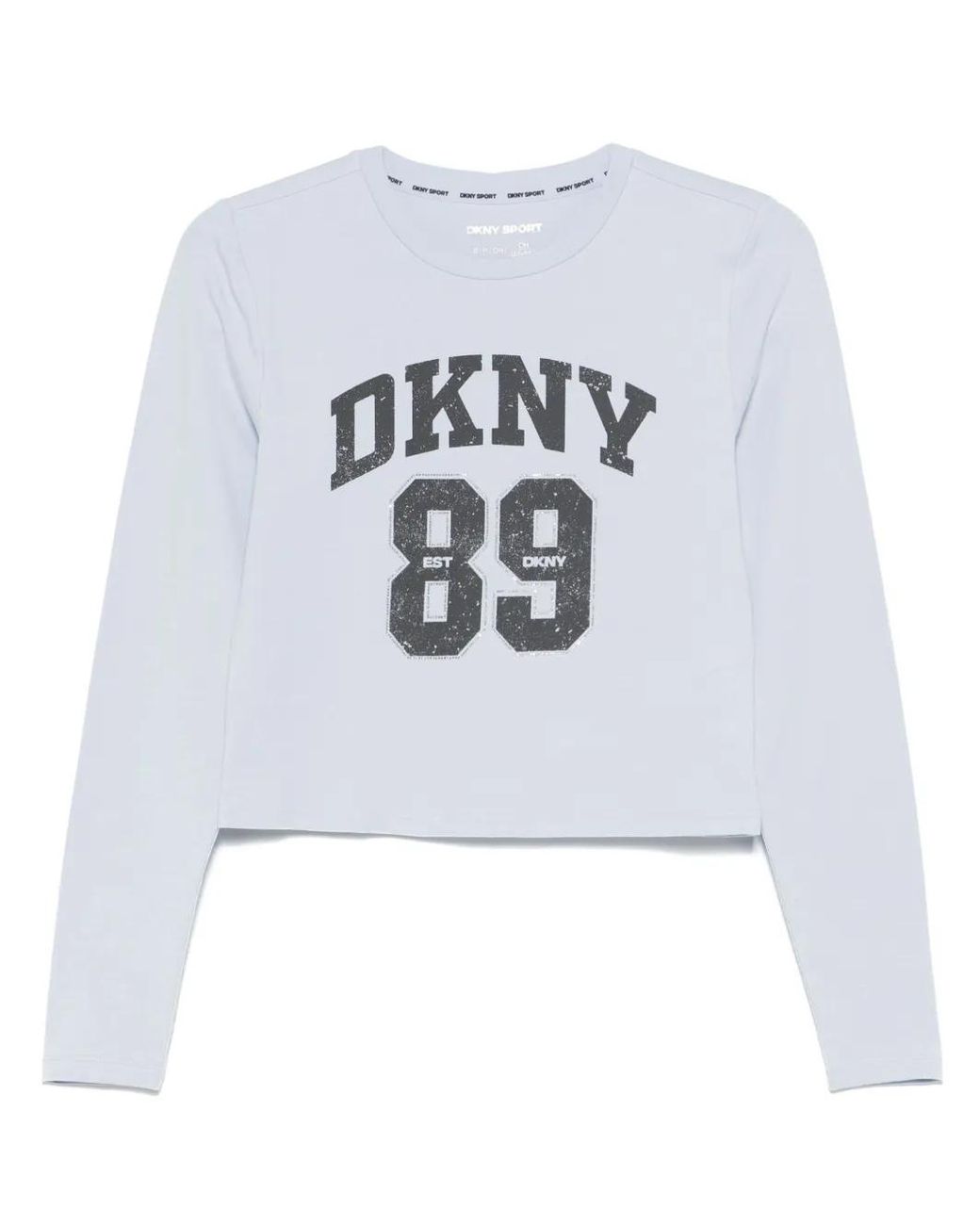 DKNY White Logo-Print T-Shirt