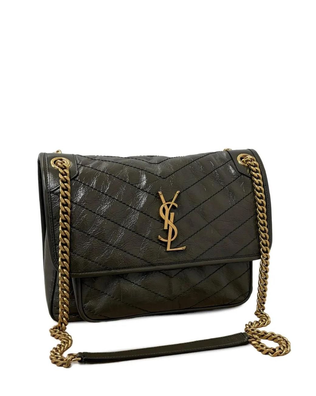 Saint Laurent Black Niki Medium Leather Bag