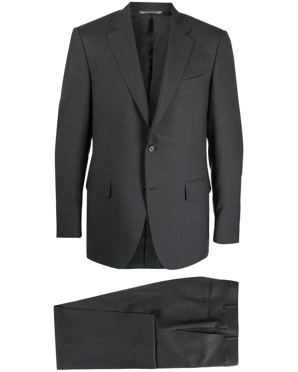 Canali Gray Two Piece Single Breasted Suit for men