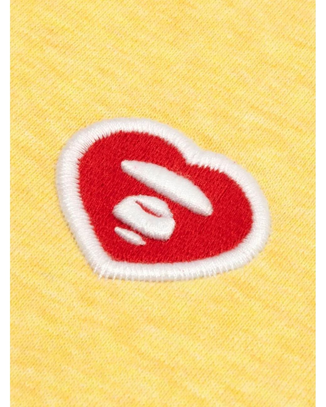 Aape By A Bathing Ape Yellow Logo-Patch Sweatshirt for men