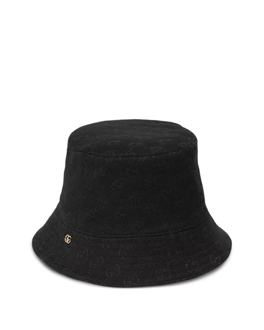 Gucci Reversible Gg Bucket Hat in Black | Lyst