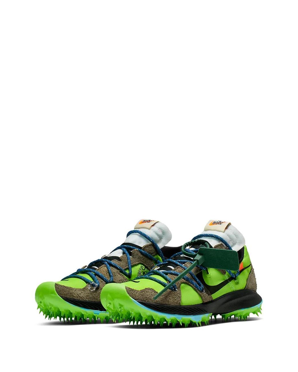 NIKE X OFF-WHITE Green Zoom Terra Kiger 5 Sneakers