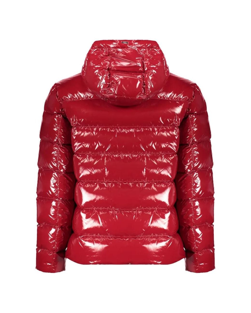 Herno Red Hooded Padded Jacket for men