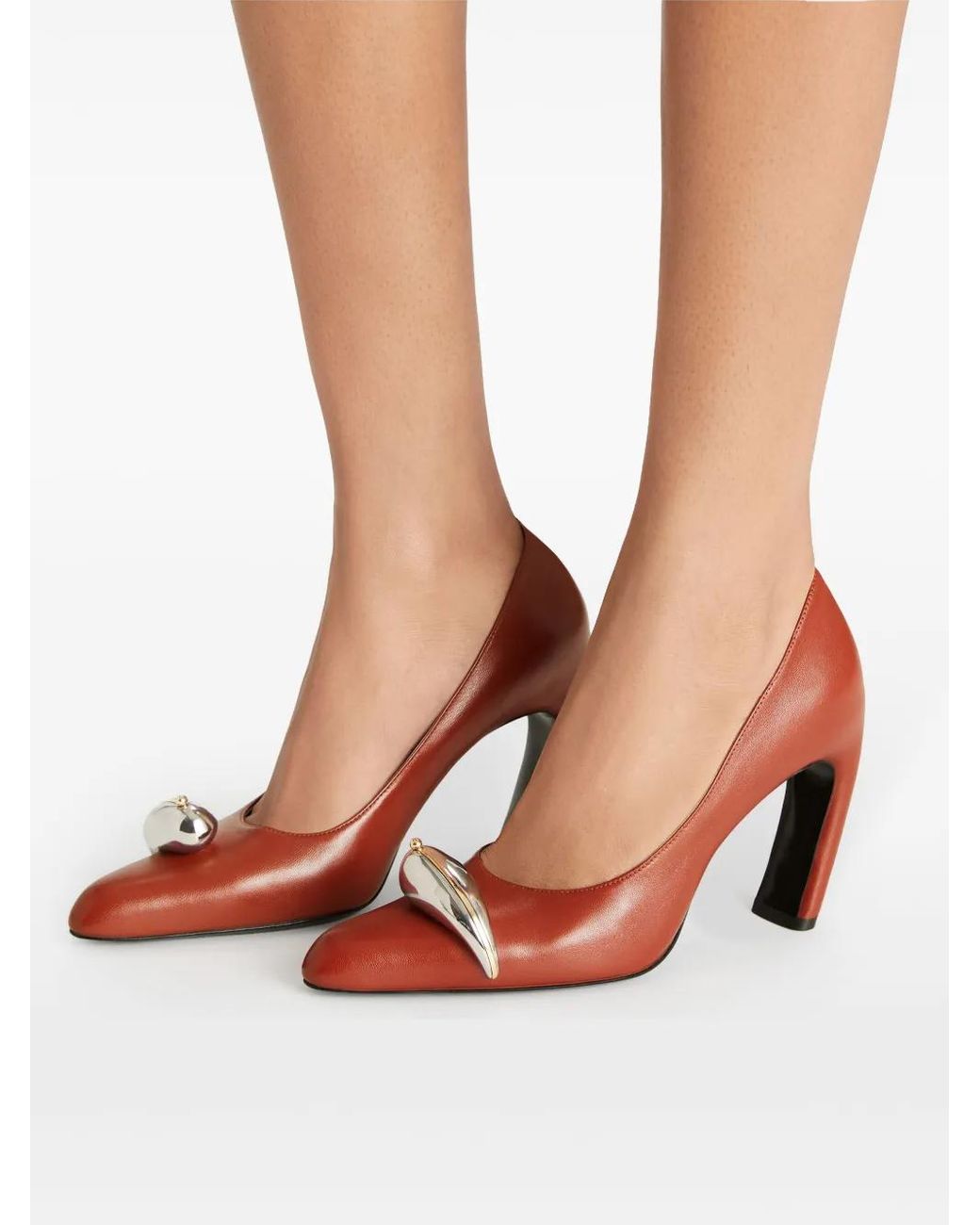 Tory Burch Pink 90Mm Pierced Xl Pumps