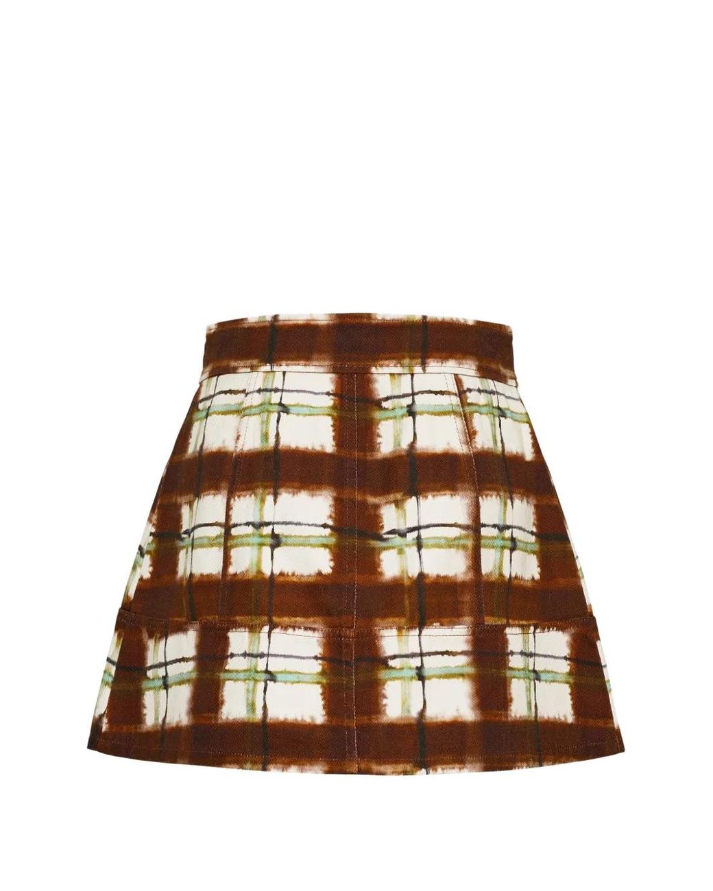 Cara Cara Brown Fatima A-Line Mini Skirt