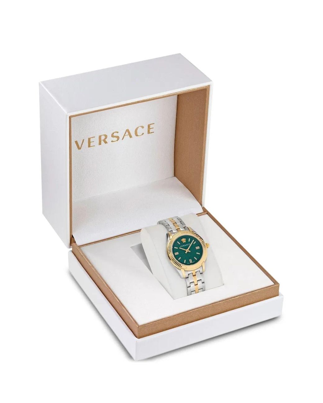 Versace Blue Greca Time Lady 35Mm Watch