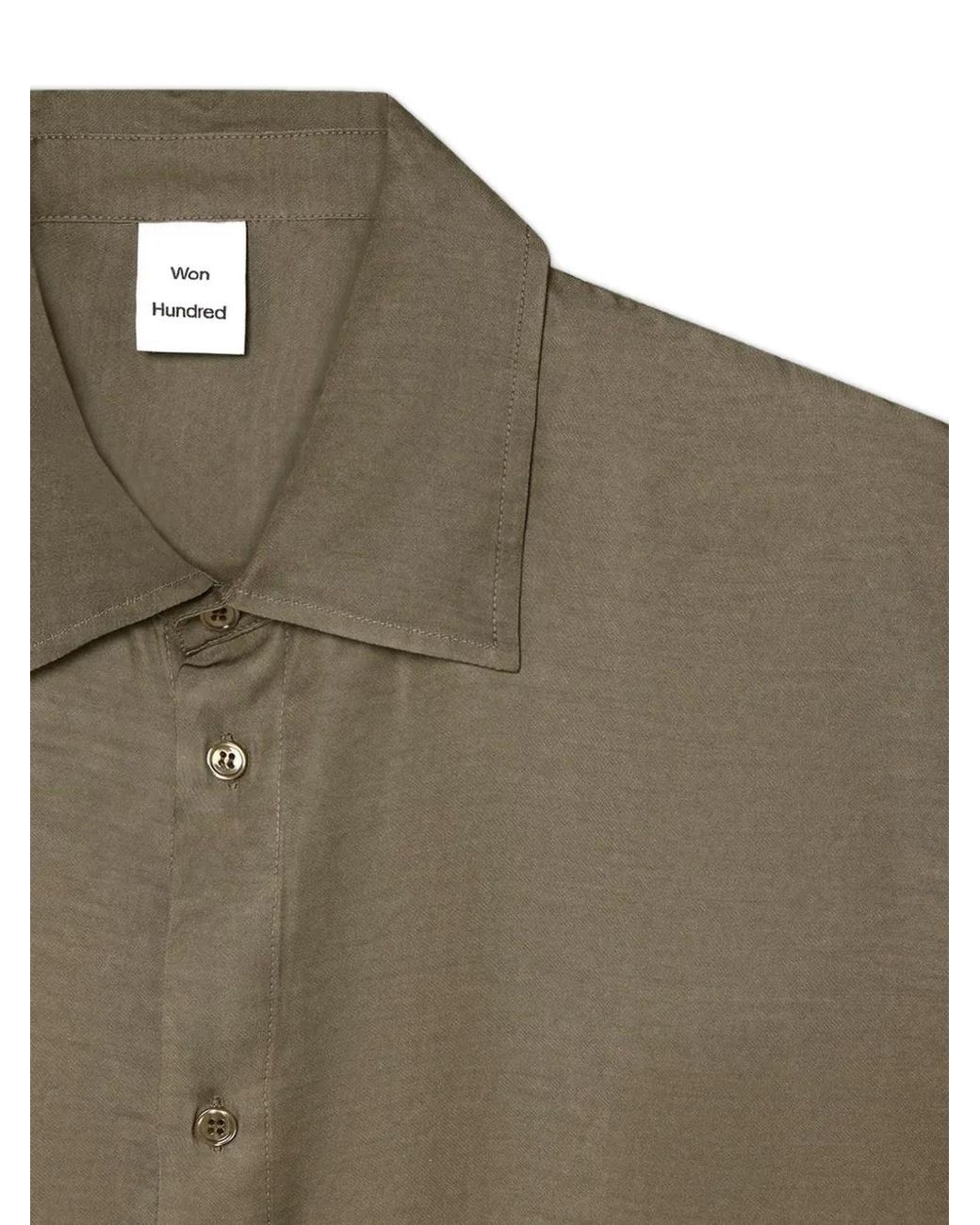 Won Hundred Natural Adriel Button-Up Shirt for men