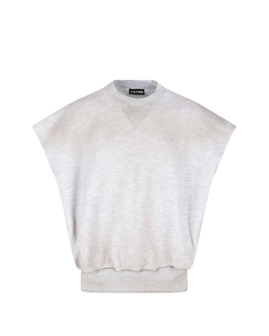 Cultura White Graphic-Print Vest for men