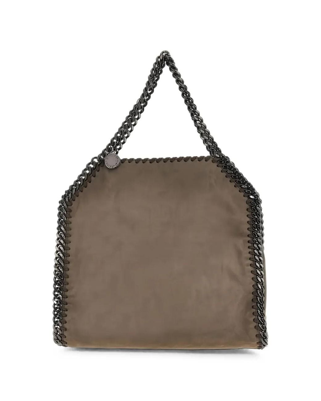 Stella McCartney Brown Falabella Mini Suede Tote Bag