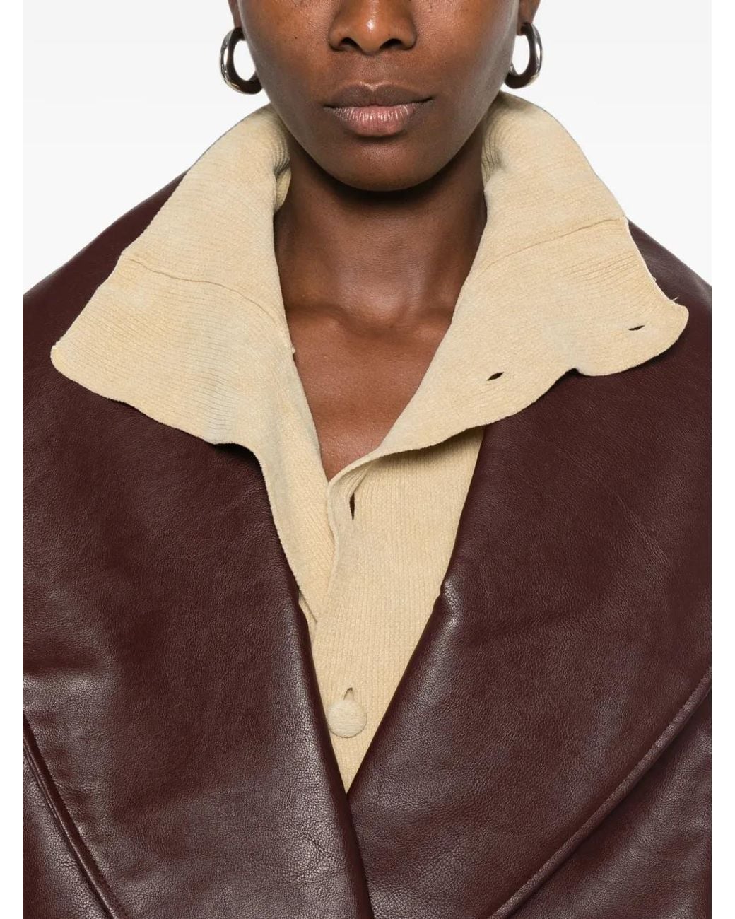 Source Unknown Brown Eleni Bomber Jacket