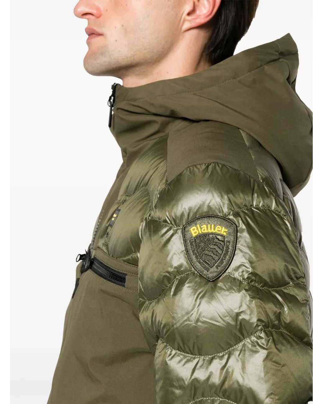 Blauer Green Padded Hooded Jacket for men