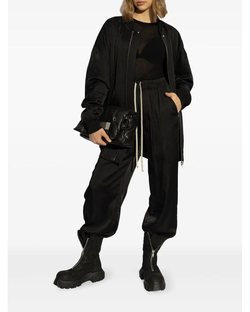 Rick Owens Black Peter Flight Jacket