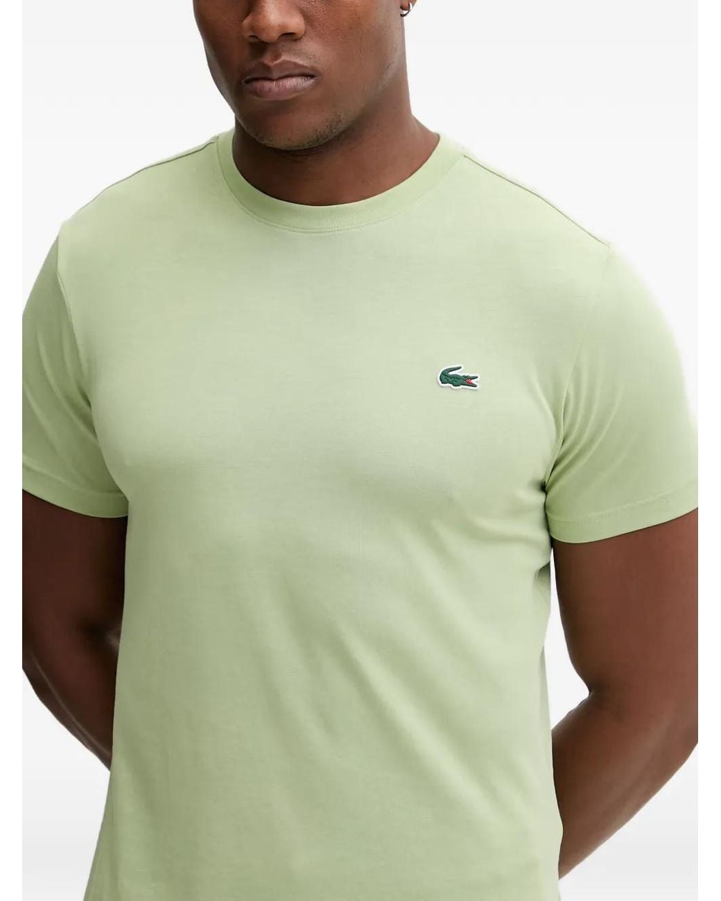 Lacoste Green Ultra Dry Crocodile Graphic Sport T-Shirt for men