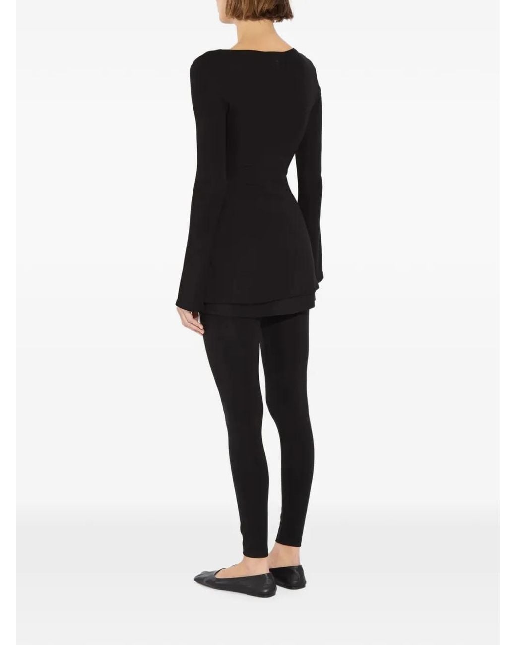 The Park Black Evelyn Boat-Neck Long-Sleeved T-Shirt