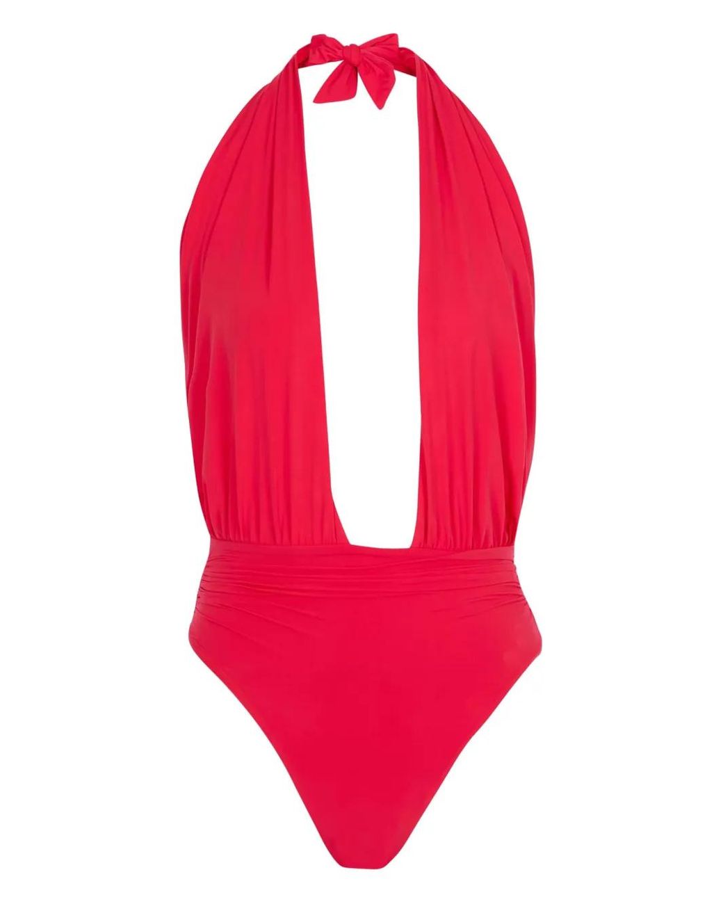 Balmain Red One-Piece Swimsuit