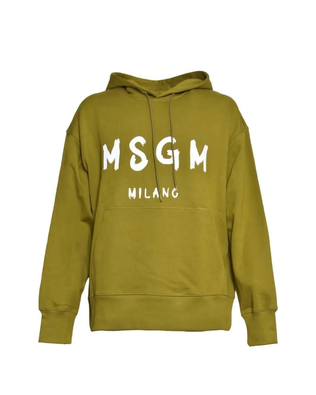 Hoodie À Logo MSGM pour homme en coloris Green