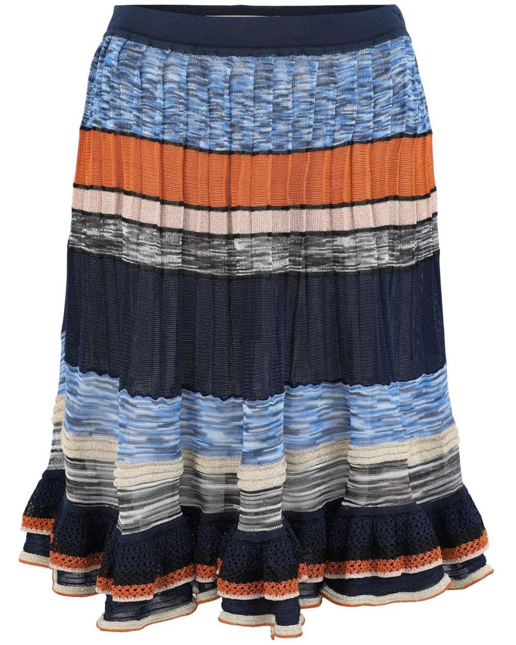 Ulla Johnson Blue Eios Midi Skirt