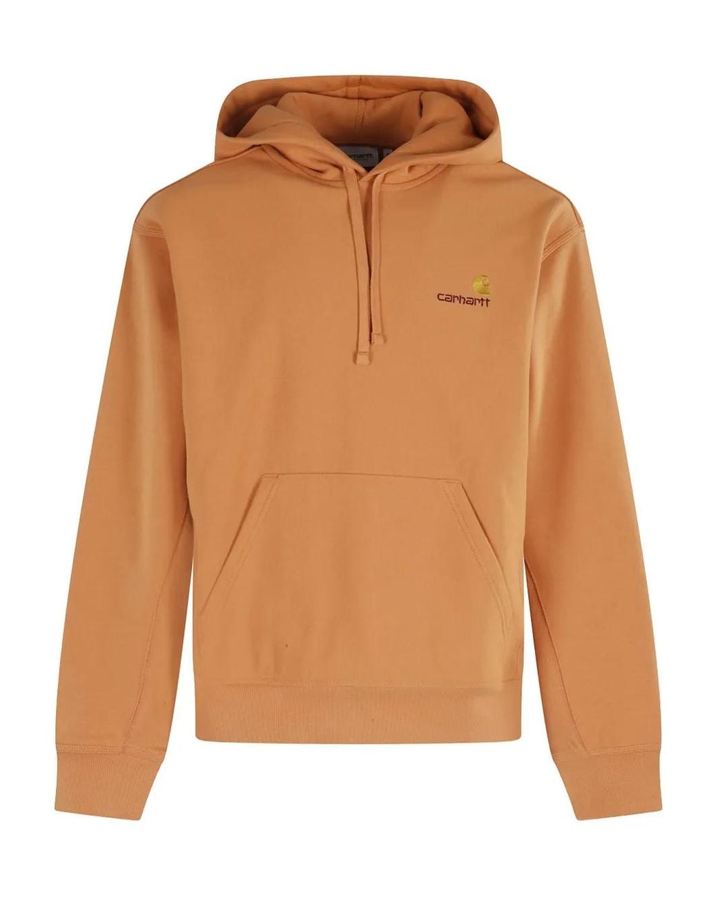 Carhartt Orange Hoodie En Coton for men