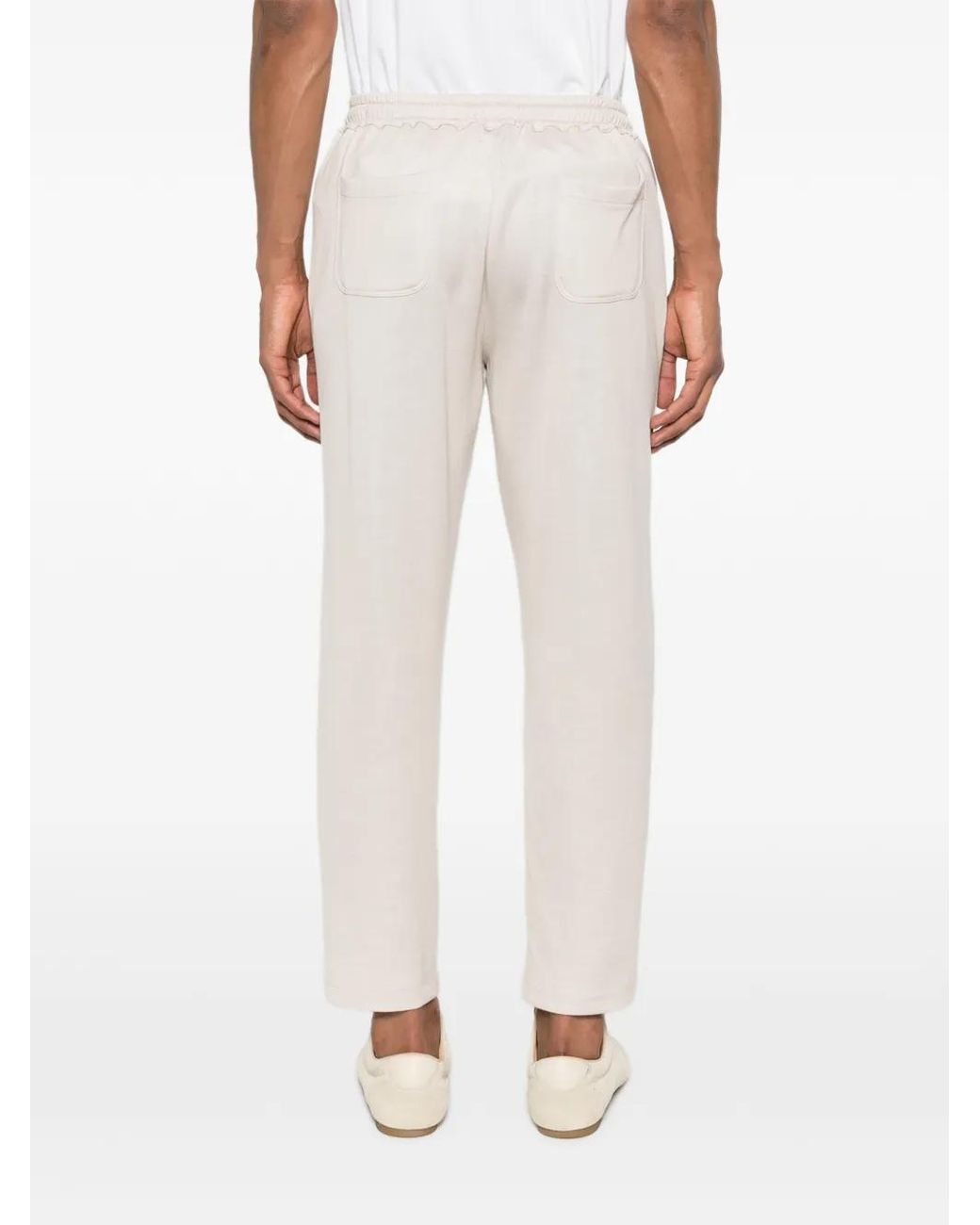Eleventy White Pantalon À Lien De Resserrage for men