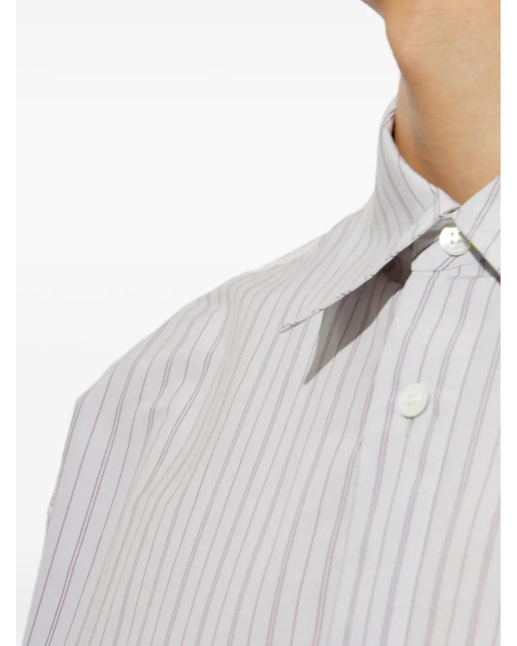 Camicia Oversize A Righe di Marni in White da Uomo