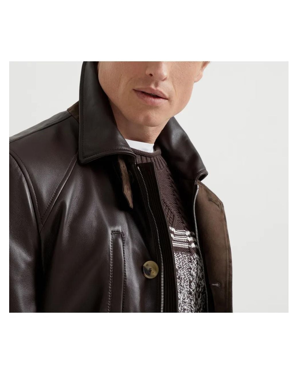 Parka di Brunello Cucinelli in Black da Uomo