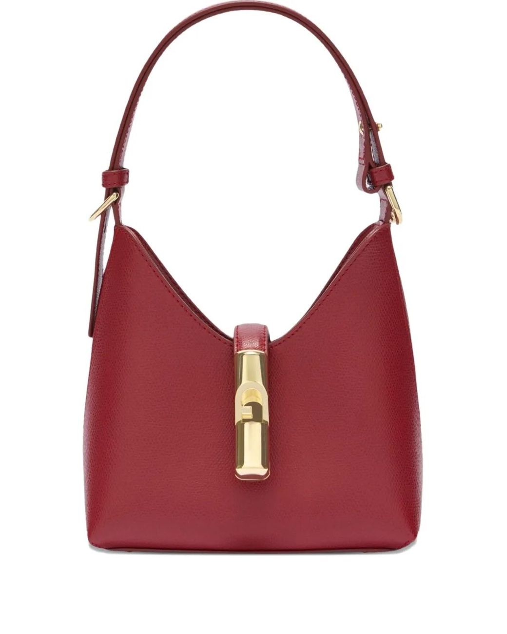 Furla Red Mini Leather Shoulder Bag