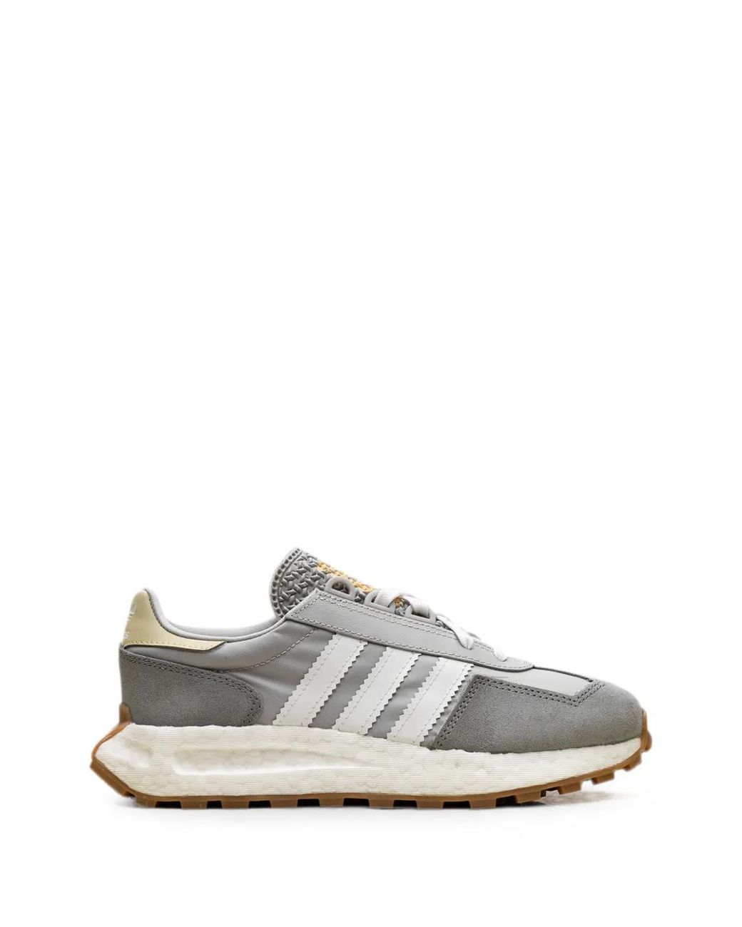 Adidas White Retropy E5 Suede-Panel Sneakers