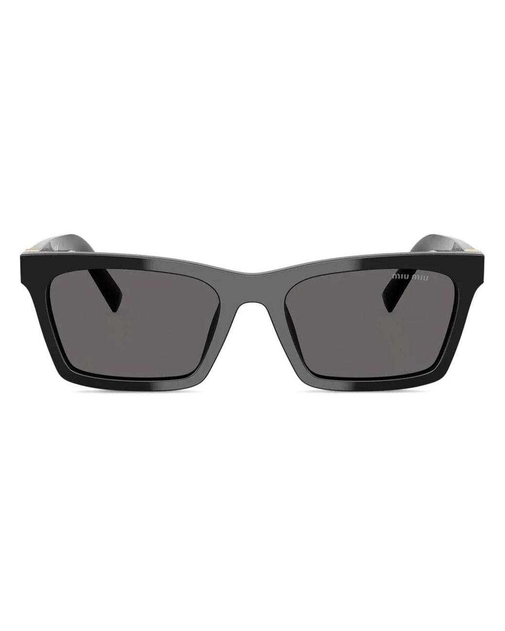 Miu Miu Gray Square-Frame Sunglasses