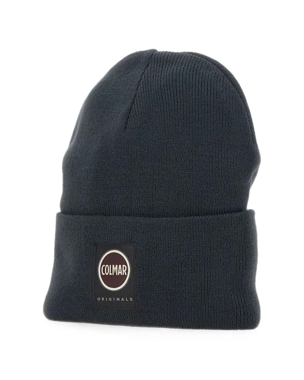 Colmar Blue Ribbed-Knit Beanie Hat for men