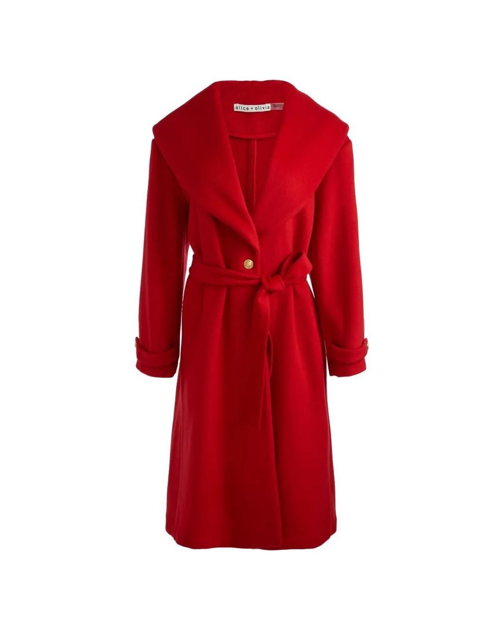 Abrigo Drew Con Cuello Esmoquin Alice + Olivia de color Red
