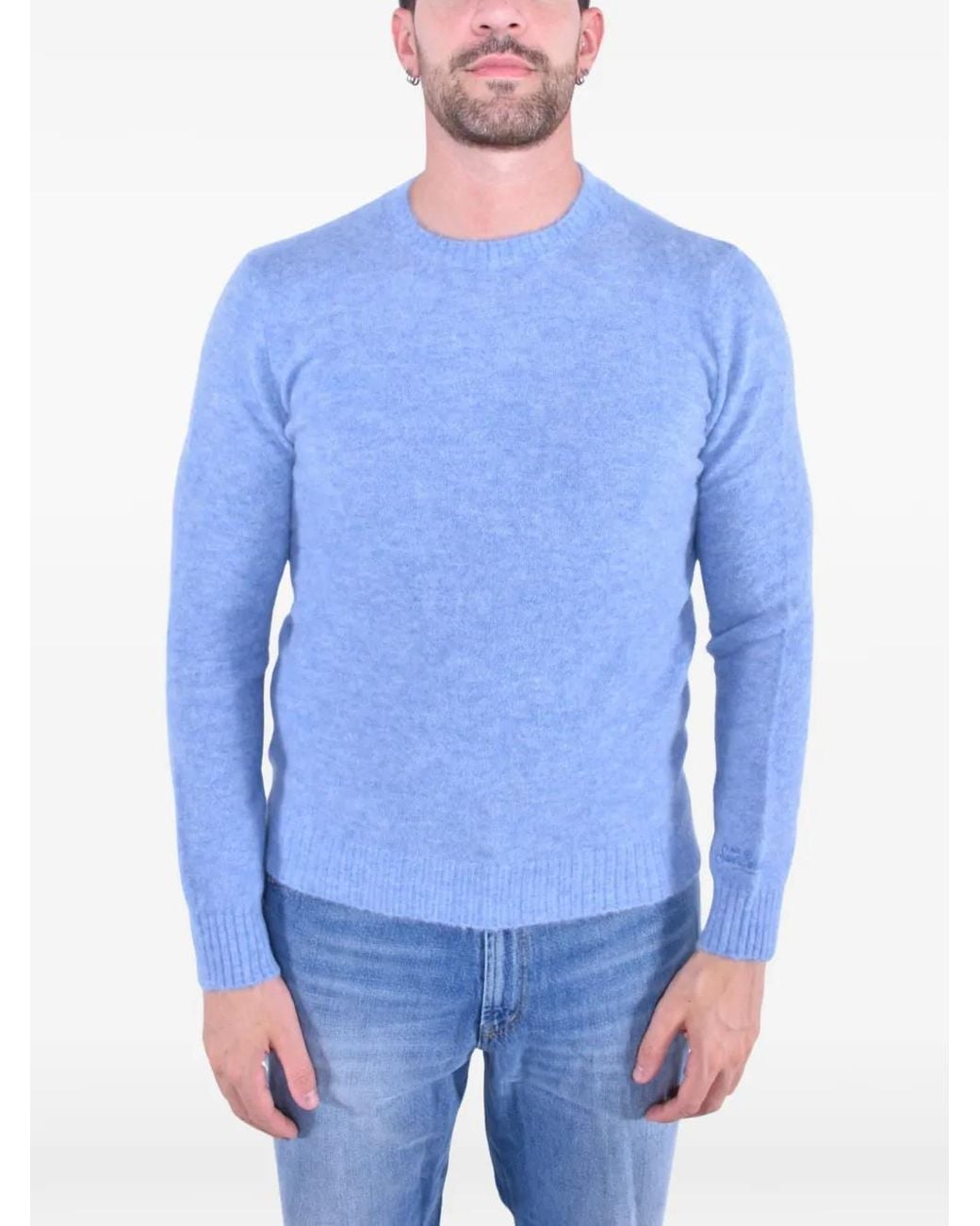 Mc2 Saint Barth Blue Regent Crew-Neck Sweater for men