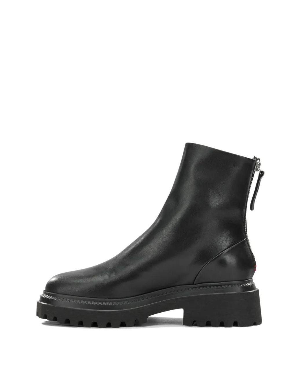 Halmanera Black Chunky Leather Boots