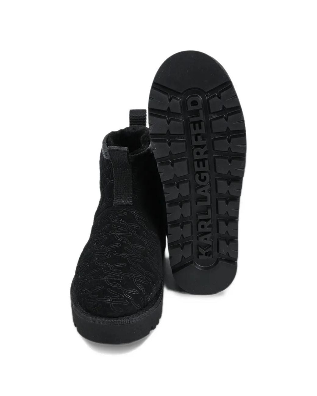 Karl Lagerfeld Black Skylar Boots