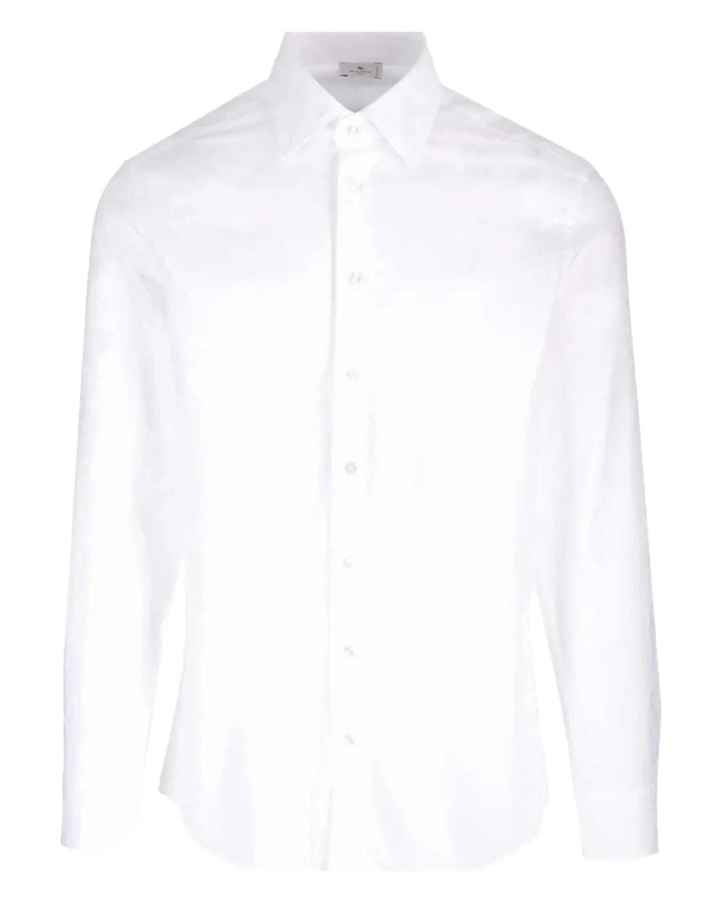 Etro White Paisley-Print Shirt for men