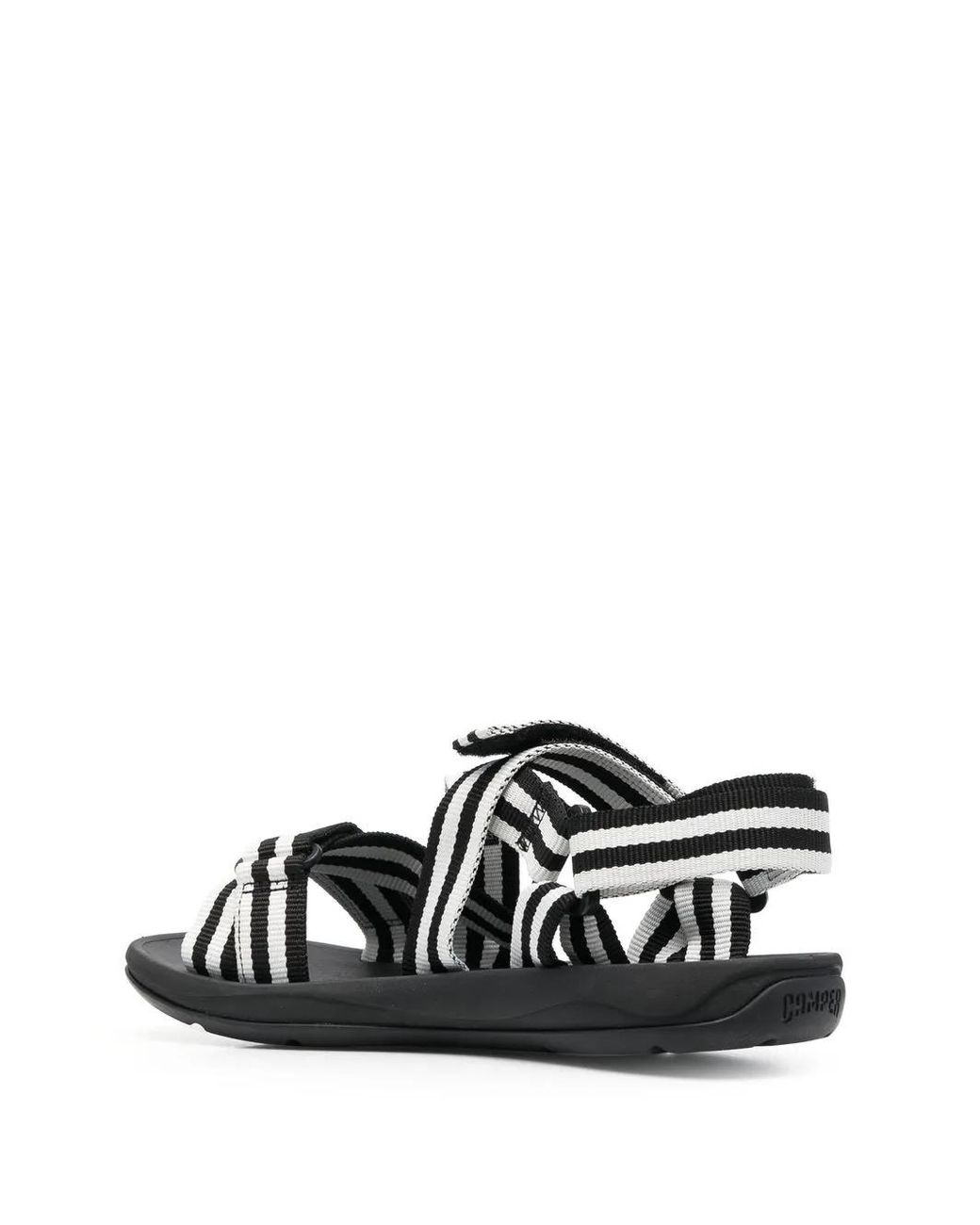 Camper Black Match Striped Sandals for men
