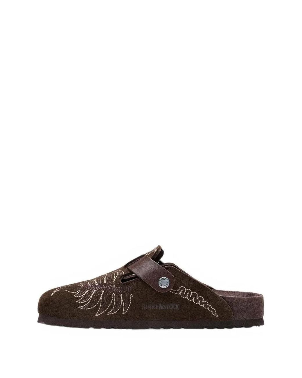 Birkenstock Brown Etro Boston Embroidery Mules