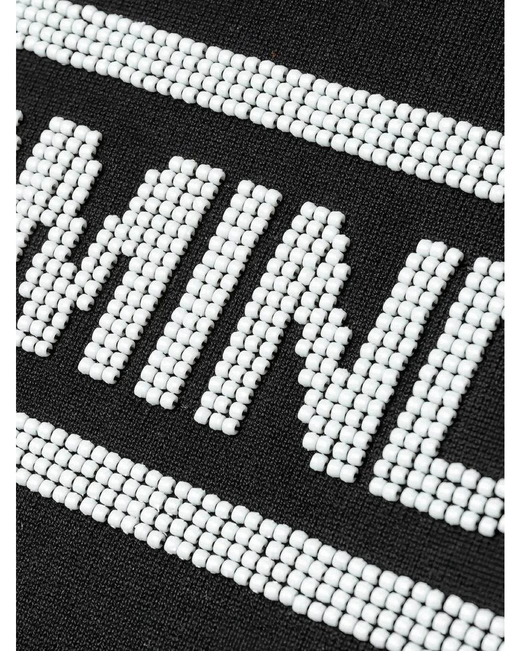 MASTERMIND WORLD Black Beaded Hoodie for men