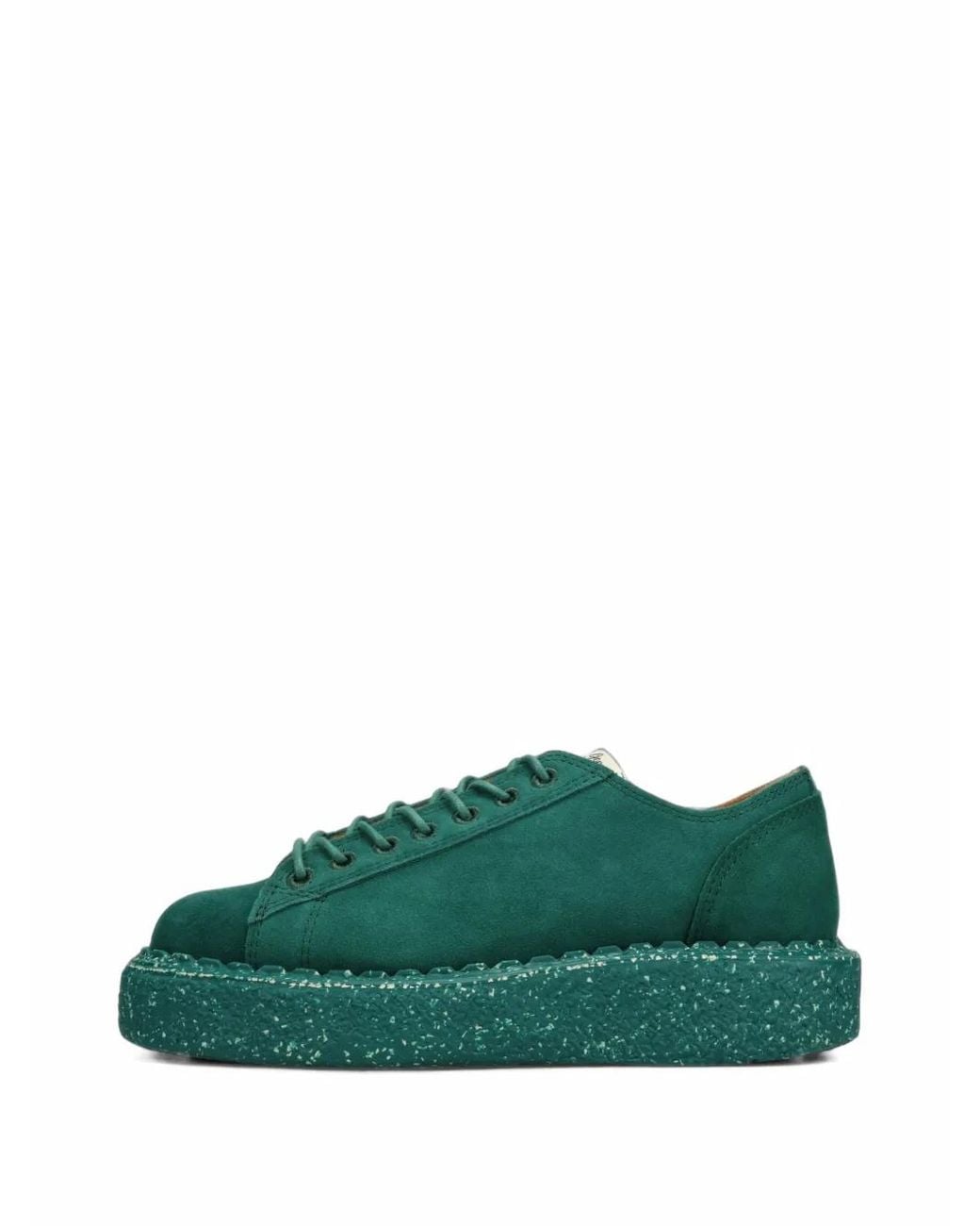 Maison Mihara Yasuhiro Green "Mark"Suede Monkey Shoes for men
