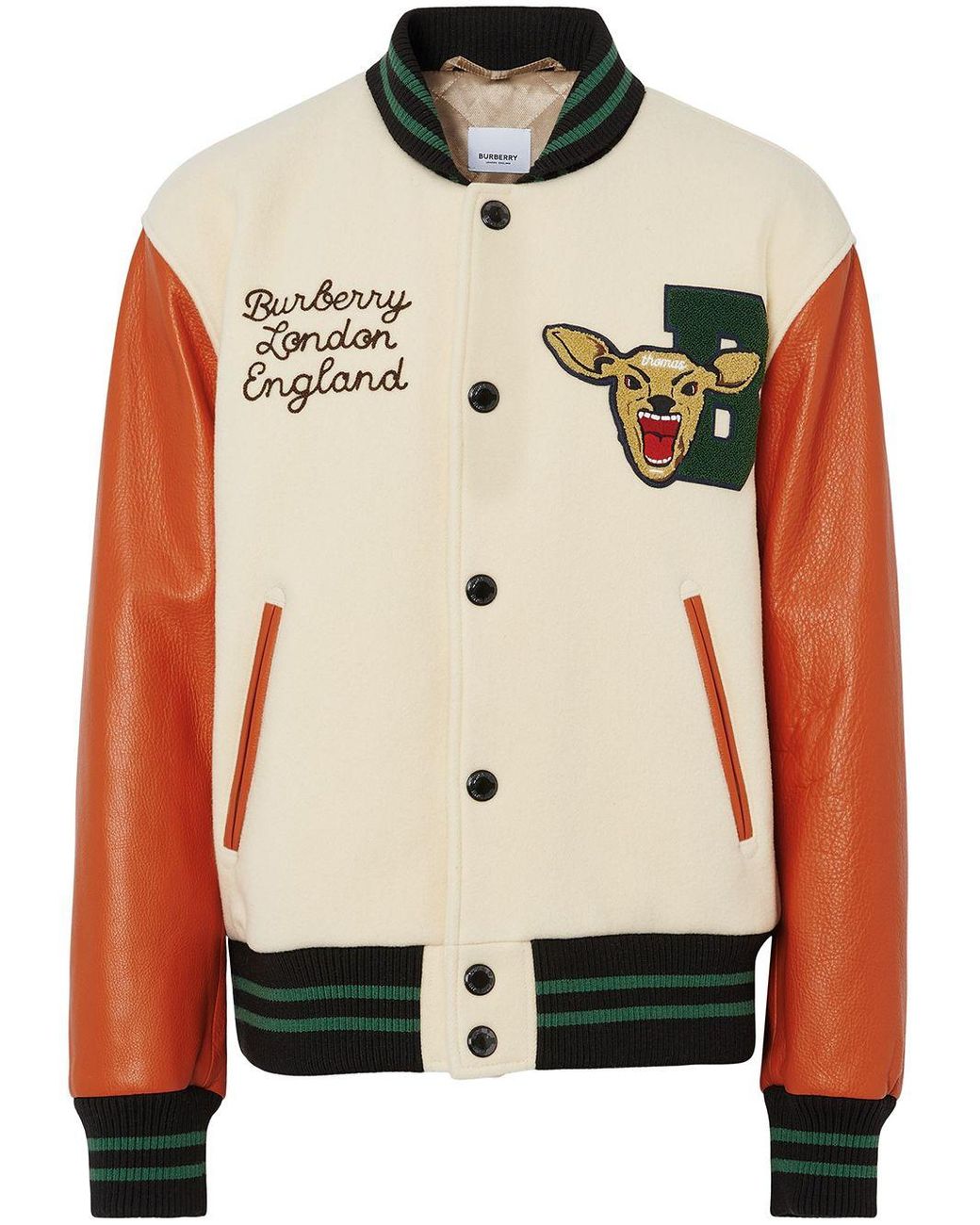 Burberry varsity jacket sale
