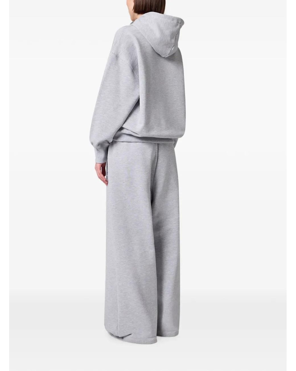 MSGM White Logo-Print Track Pants