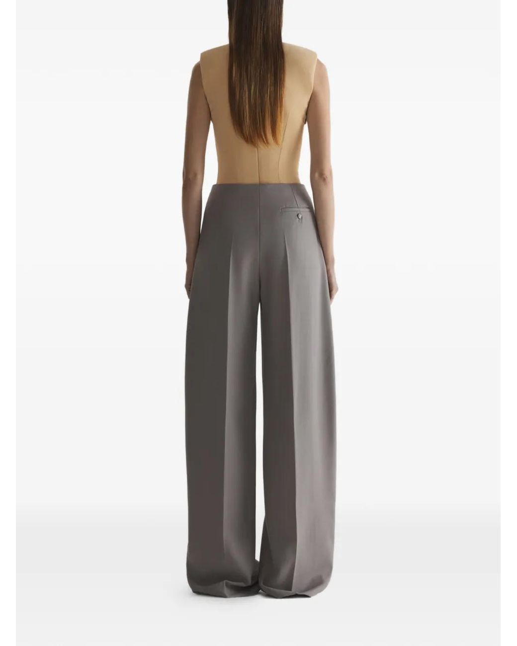 Mugler Natural Embroidered Top
