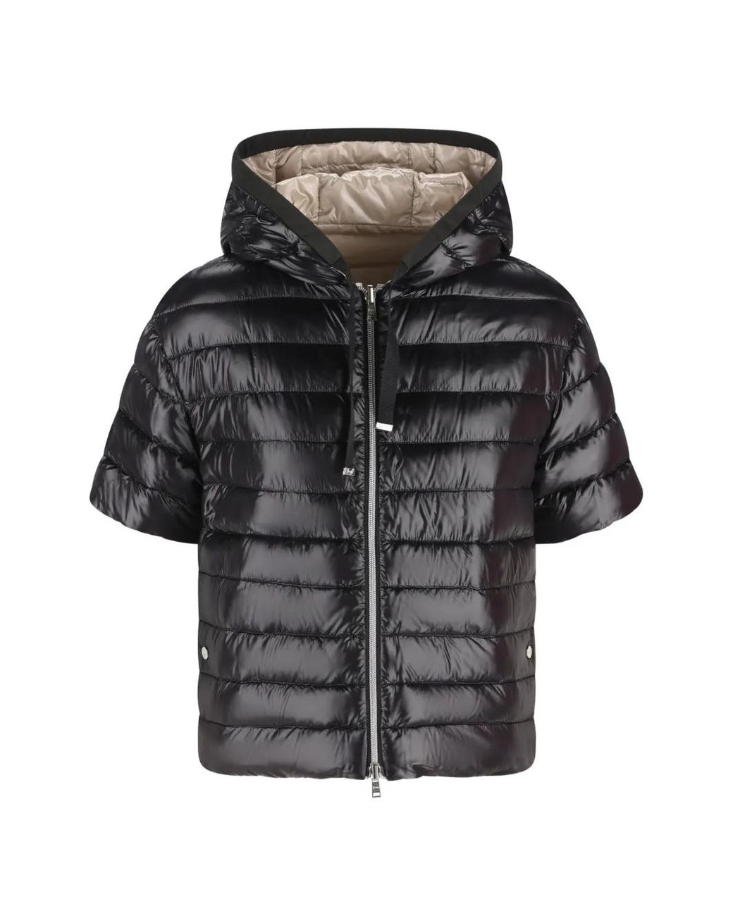 Herno Gray Reversible Hooded Jacket